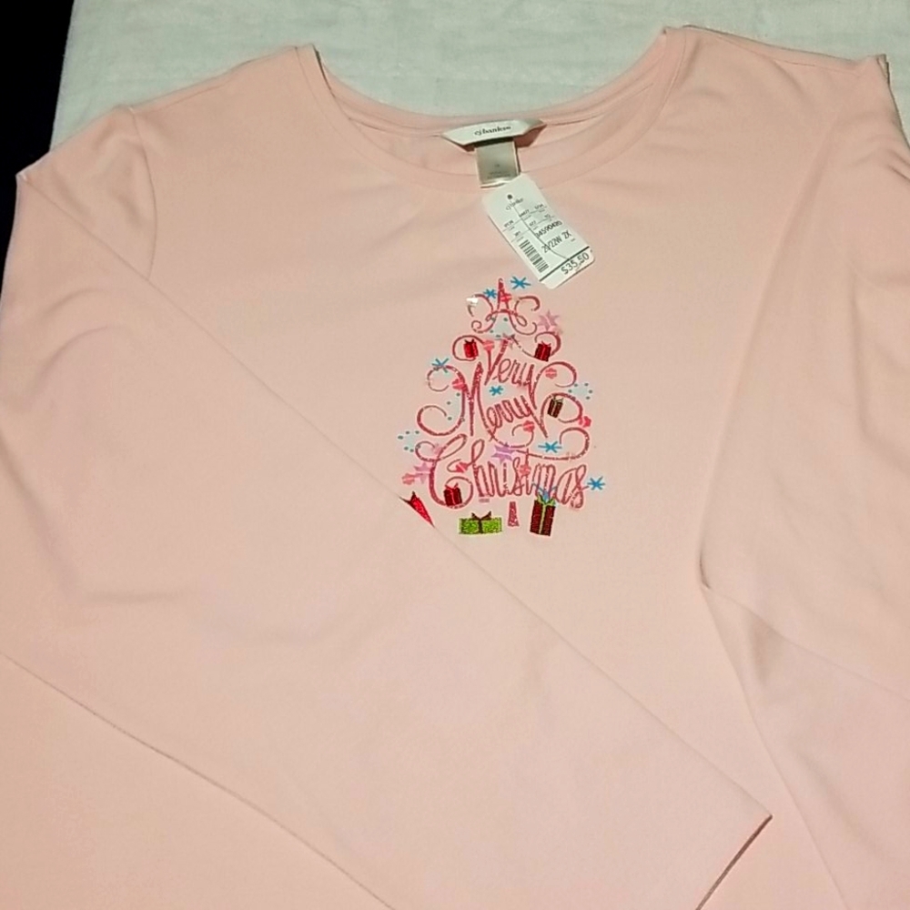 Nwt! CJ Banks holiday top